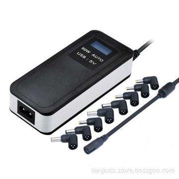 OEM 90W Universal Automatic LCD USB Laptop AC Charger